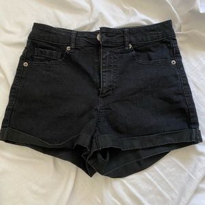 Black High waisted shorts